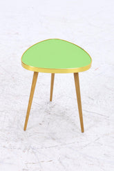 Vintage Blumentisch | Mid Century Nierentisch | Beistelltisch Grün 60er Jahre