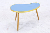 Vintage Nierentisch | Mid Century Blumentisch | Beistelltische Blau 60er Jahre