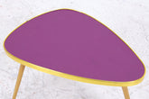 Vintage Blumentisch | Mid Century Nierentisch | Beistelltisch Lila 60er Jahre