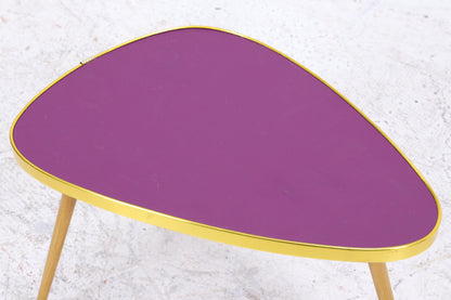 Vintage Blumentisch | Mid Century Nierentisch | Beistelltisch Lila 60er Jahre
