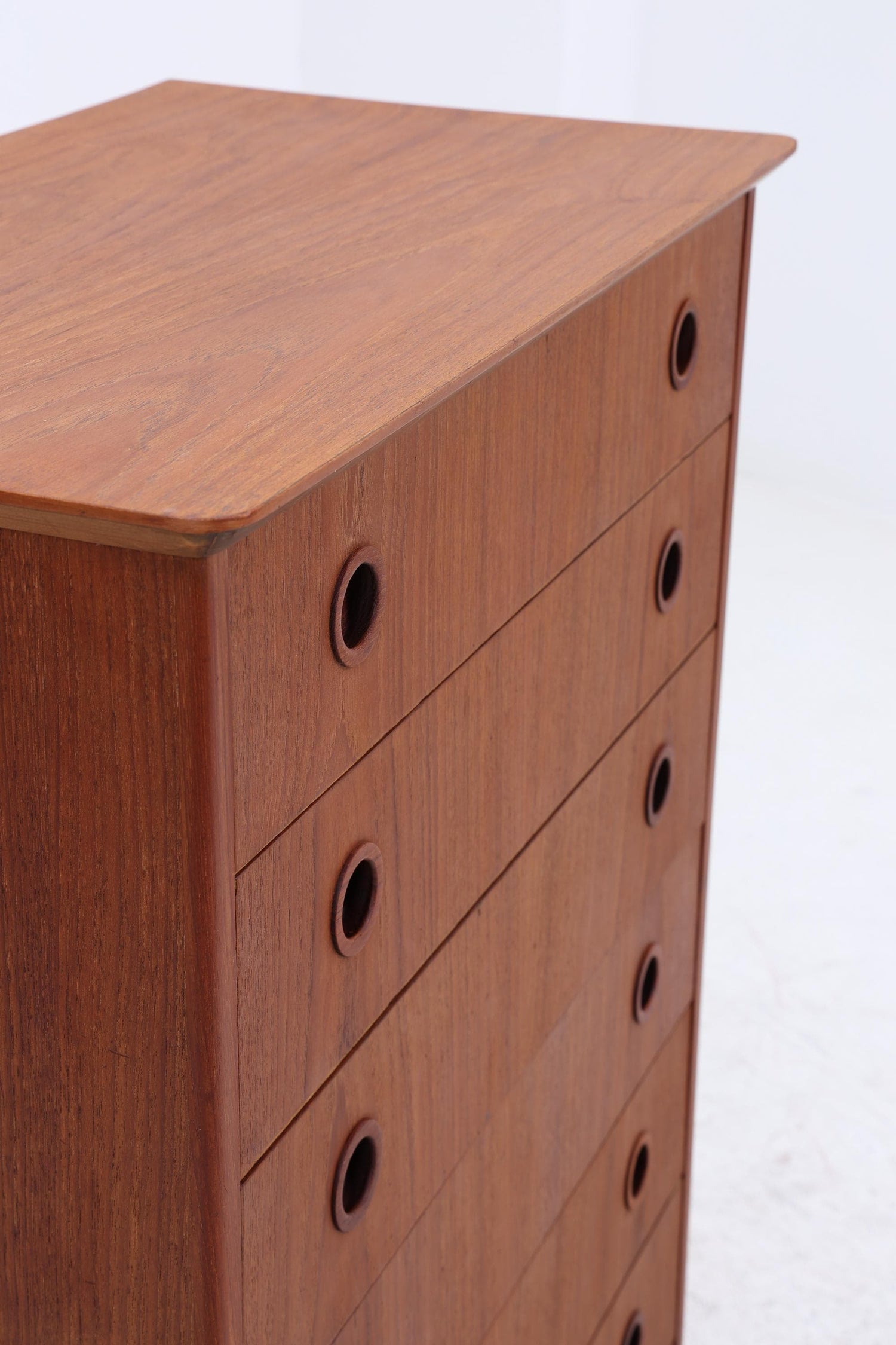 Vintage Teak Schubladen Kommode | Mid Century Danish Design Schrank Tallboy Holz Aufbewahrung 60er 70er