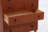 Vintage Teak Schubladen Kommode | Mid Century Danish Design Schrank Tallboy Holz Aufbewahrung 60er 70er