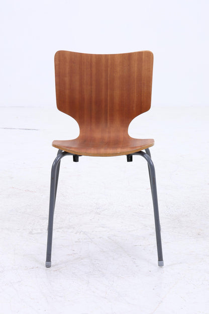 Vintage Stühle aus Schichtholz | Mid Century Stapelstuhl | Retro Stuhl