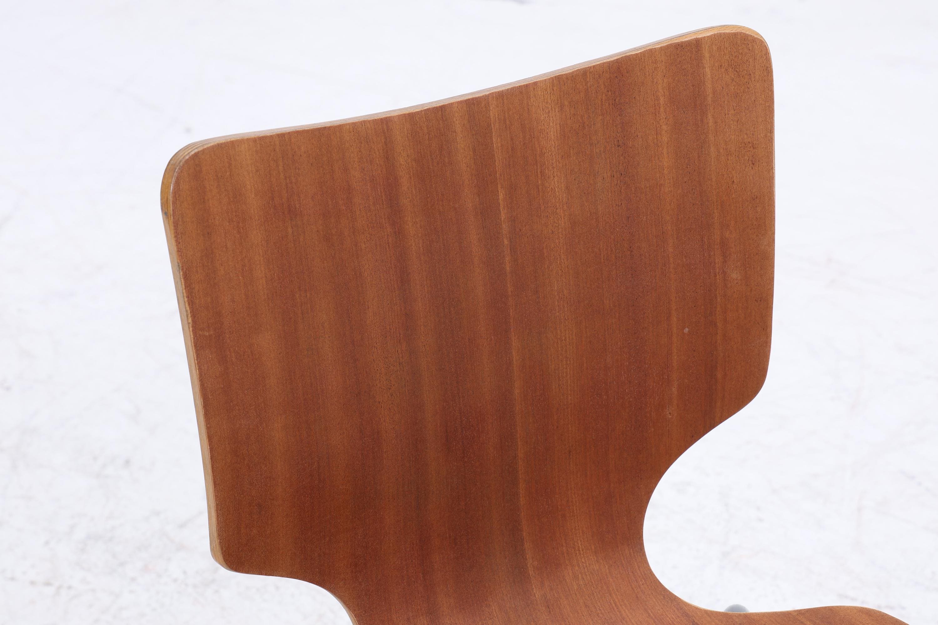 Vintage Stühle aus Schichtholz | Mid Century Stapelstuhl | Retro Stuhl