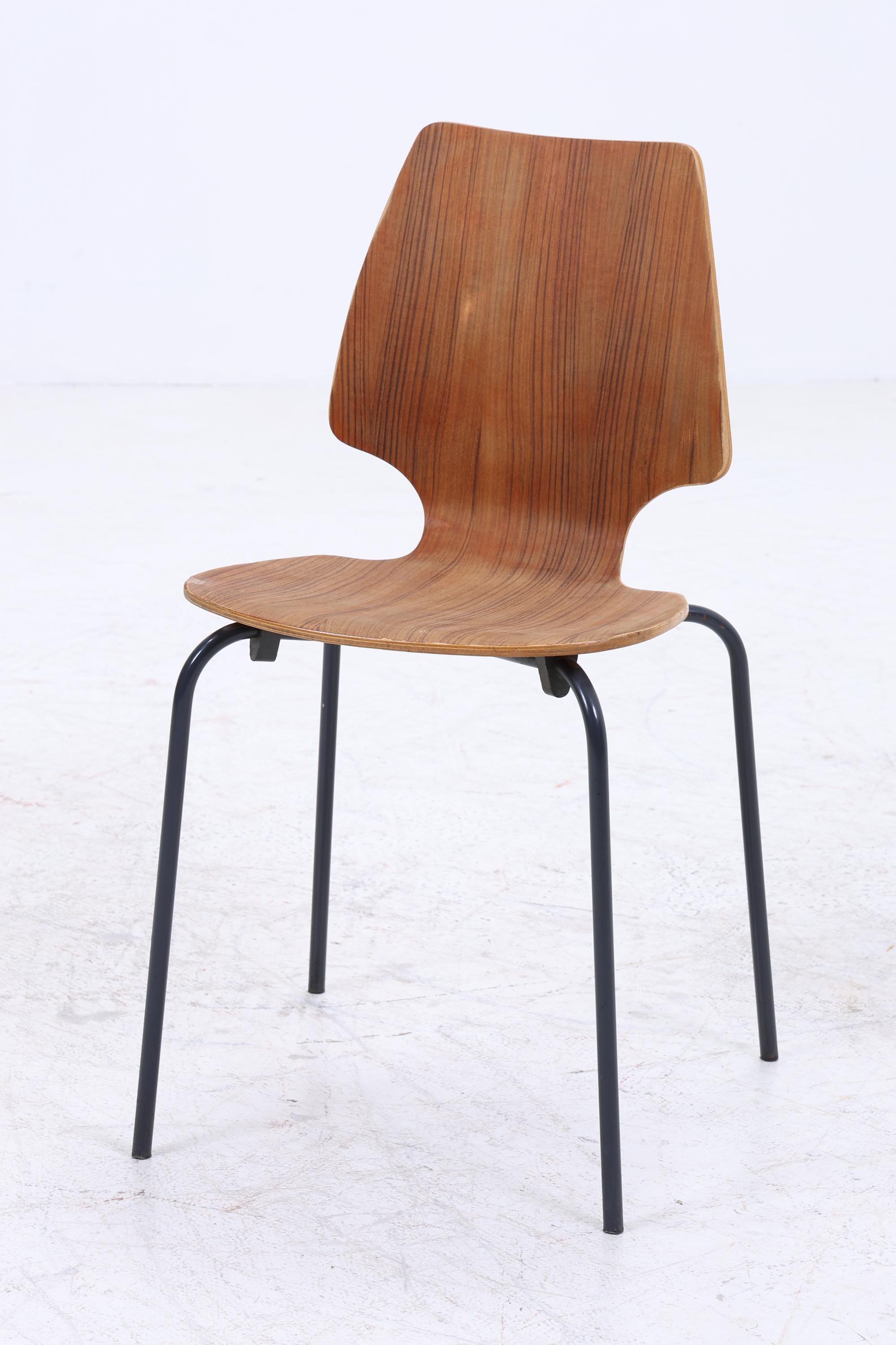 Vintage Stühle aus Schichtholz | Mid Century Stapelstuhl | Retro Stuhl