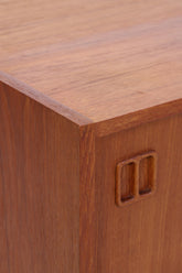 Vintage Teak Sideboard 60er Jahre | Danish Design Mid Century Anrichte mit Schubladen & Fächern Retro Holz Aufbewahrung