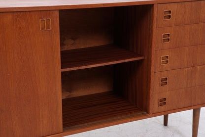 Vintage Teak Sideboard 60er Jahre | Danish Design Mid Century Anrichte mit Schubladen &amp; Fächern Retro Holz Aufbewahrung