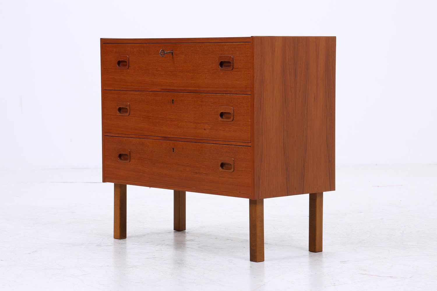 Vintage Teak Kommode | Mid Century Schubladen Schrank Holz Aufbewahrung 60er 70er