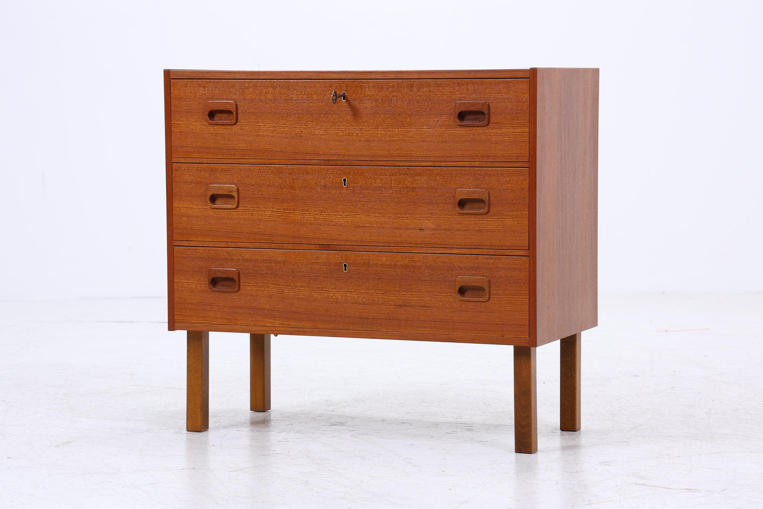 Vintage Teak Kommode | Mid Century Schubladen Schrank Holz Aufbewahrung 60er 70er