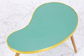Vintage Nierentisch | Mid Century Blumentisch | Beistelltische Grün 60er Jahre