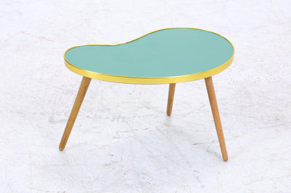 Vintage Nierentisch | Mid Century Blumentisch | Beistelltische Grün 60er Jahre