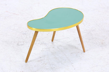 Vintage Nierentisch | Mid Century Blumentisch | Beistelltische Grün 60er Jahre