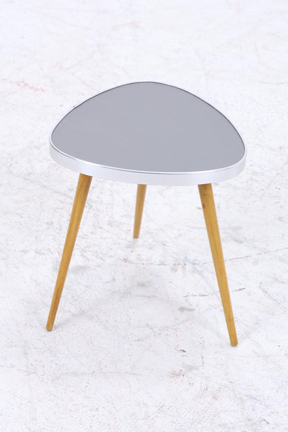 Vintage Blumentisch | Mid Century Nierentisch | Beistelltisch Grau 60er Jahre