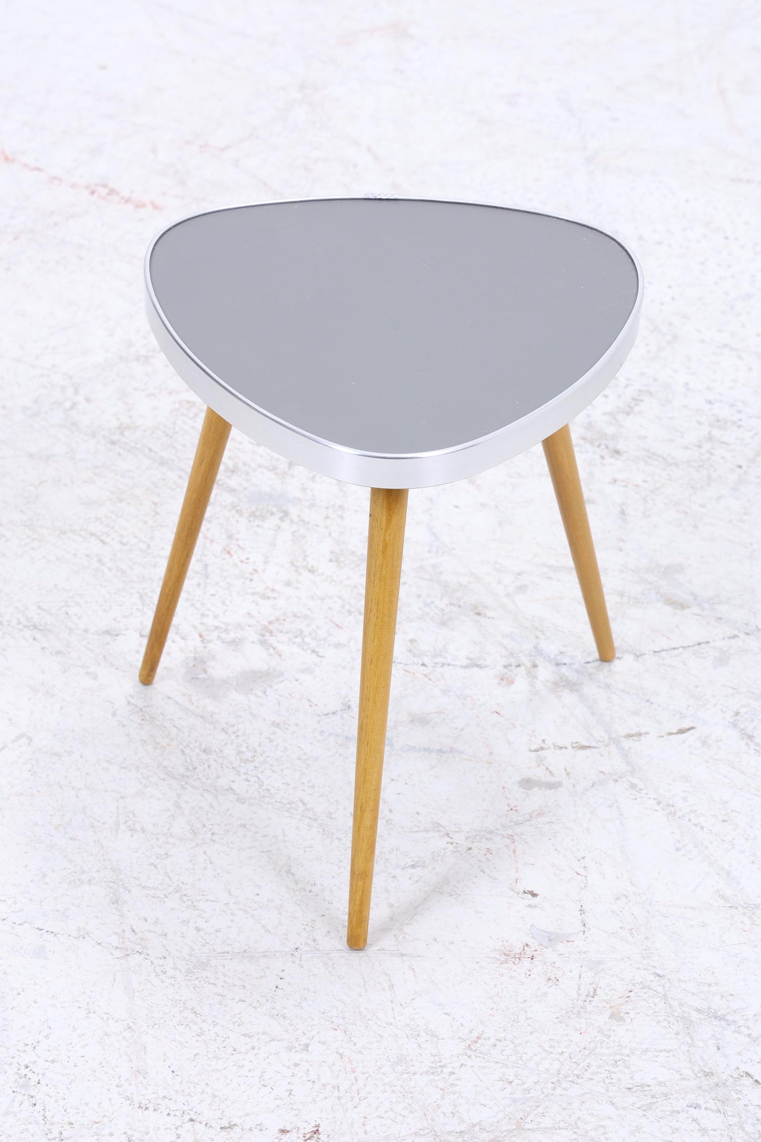 Vintage Blumentisch | Mid Century Nierentisch | Beistelltisch Grau 60er Jahre