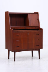 Wunderschöner Teak Vintage Sekretär 60er Jahre | Mid Century Frisiertisch Schrank Arbeitstisch Retro Holz Aufbewahrung