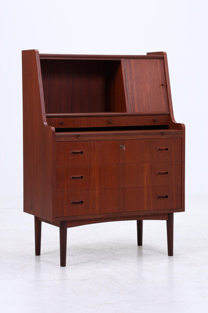 Wunderschöner Teak Vintage Sekretär 60er Jahre | Mid Century Frisiertisch Schrank Arbeitstisch Retro Holz Aufbewahrung