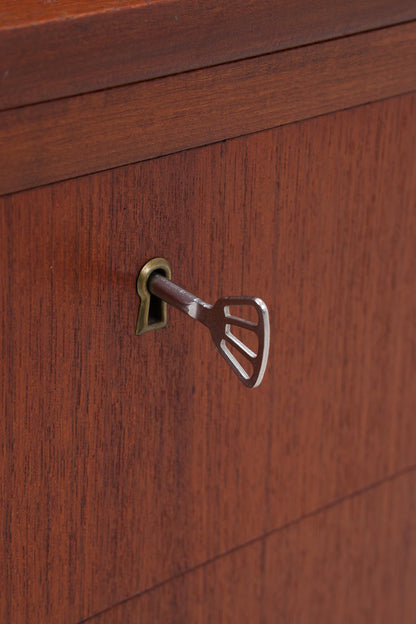 Wunderschöner Teak Vintage Sekretär 60er Jahre | Mid Century Frisiertisch Schrank Arbeitstisch Retro Holz Aufbewahrung