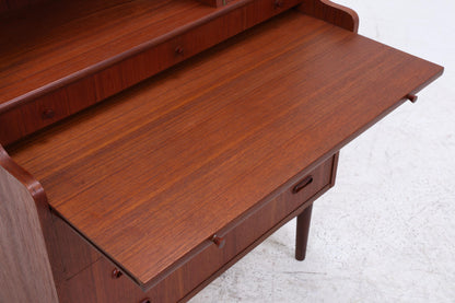 Wunderschöner Teak Vintage Sekretär 60er Jahre | Mid Century Frisiertisch Schrank Arbeitstisch Retro Holz Aufbewahrung