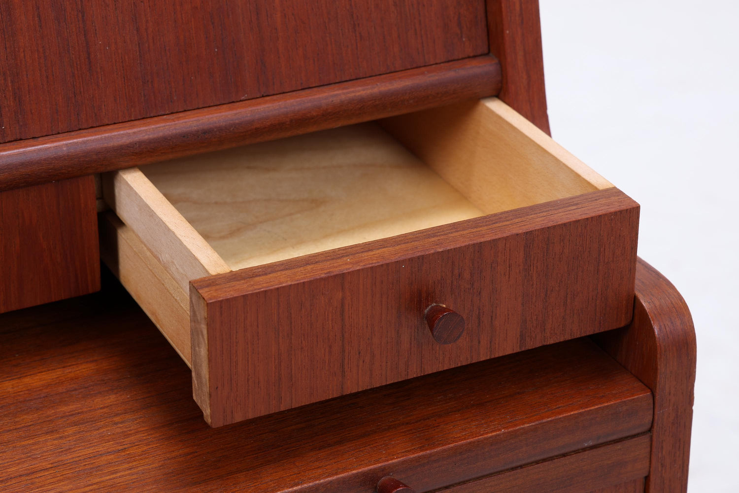 Wunderschöner Teak Vintage Sekretär 60er Jahre | Mid Century Frisiertisch Schrank Arbeitstisch Retro Holz Aufbewahrung