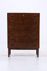 Vintage Schubladen Kommode | Mid Century Schrank Holz Aufbewahrung 60er Jahre Danish Design