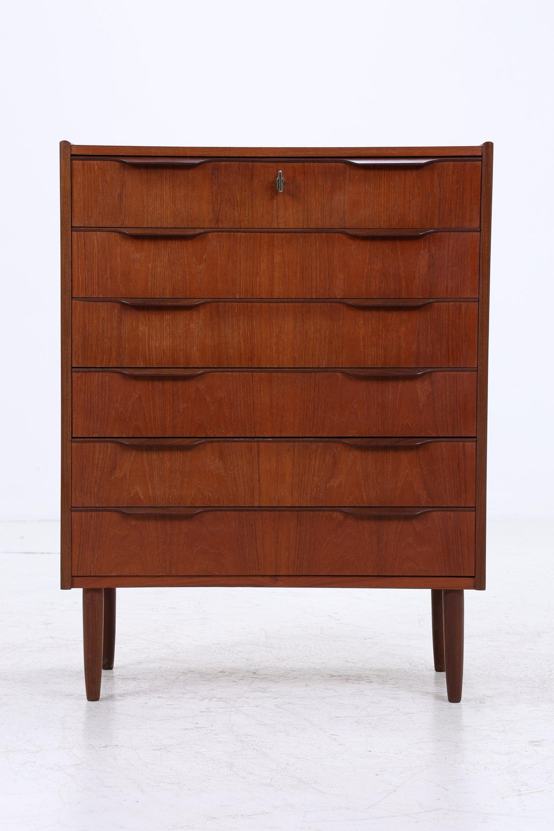 Vintage Teak Schubladen Kommode | Mid Century Danish Design Schrank Holz Aufbewahrung 60er 70er