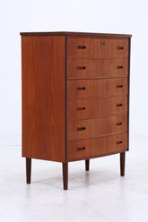 Vintage Teak Schubladen Kommode | Mid Century Danish Design Schrank Tallboy Holz Aufbewahrung 60er 70er