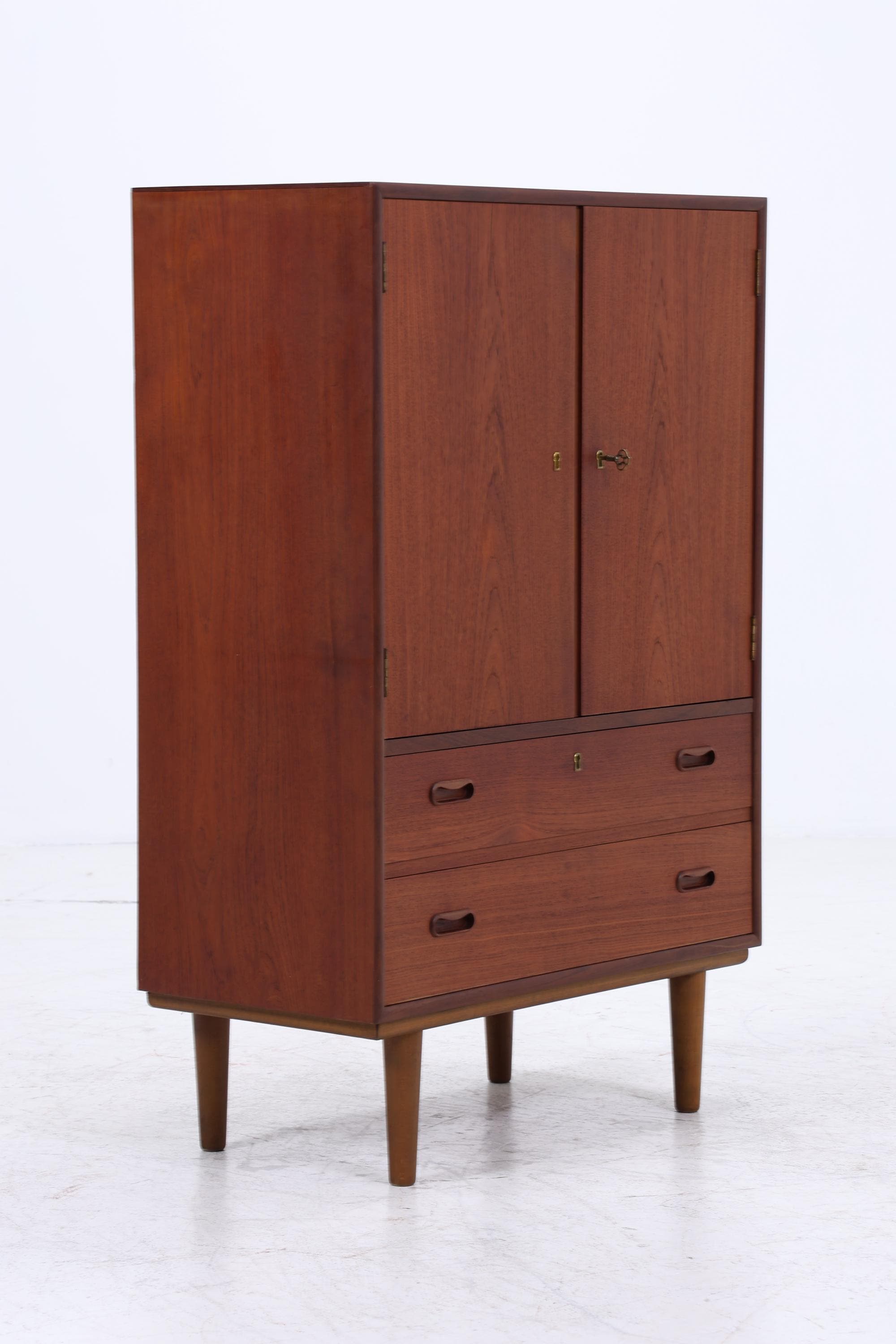 Vintage Teak Kommode | Mid Century Schubladen Schrank Holz Aufbewahrung 60er 70er
