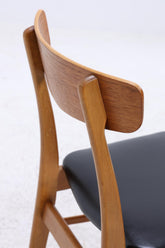 4er Set Teak Stühle von Farstrup Møbler | Mid Century Danish Design Leder Stuhl | Vintage Designer