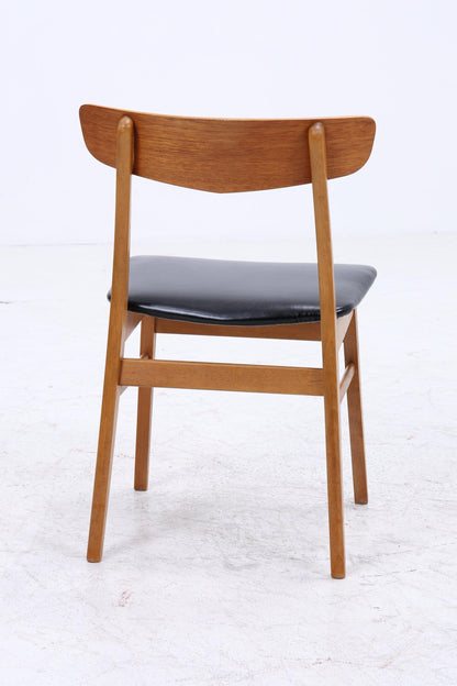 4er Set Teak Stühle von Farstrup Møbler | Mid Century Danish Design Leder Stuhl | Vintage Designer