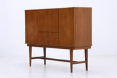 Vintage Highboard 60er Jahre | Mid Century Sideboard Schubladen Schrank Holz Aufbewahrung