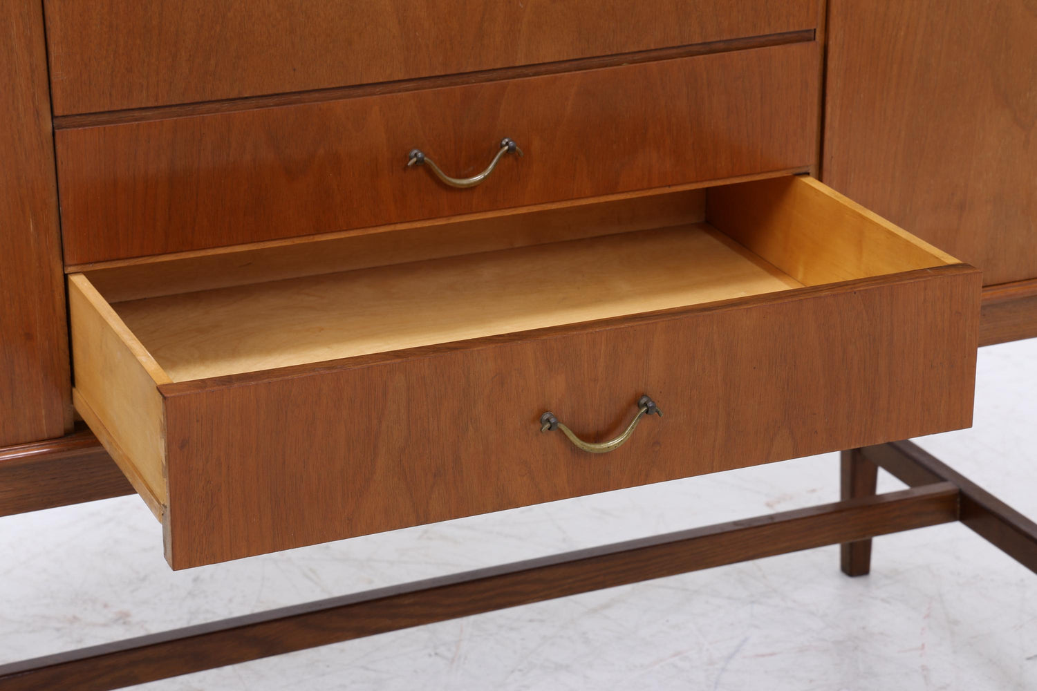 Vintage Highboard 60er Jahre | Mid Century Sideboard Schubladen Schrank Holz Aufbewahrung