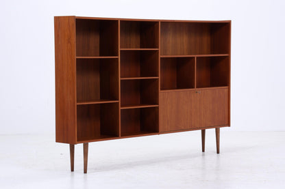 Vintage Teak Regal 60er Jahre | Mid Century Bücherregal Retro Schrank Holz Aufbewahrung