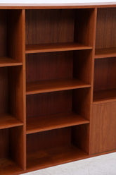 Vintage Teak Regal 60er Jahre | Mid Century Bücherregal Retro Schrank Holz Aufbewahrung