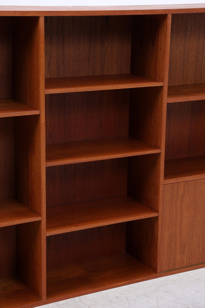 Vintage Teak Regal 60er Jahre | Mid Century Bücherregal Retro Schrank Holz Aufbewahrung