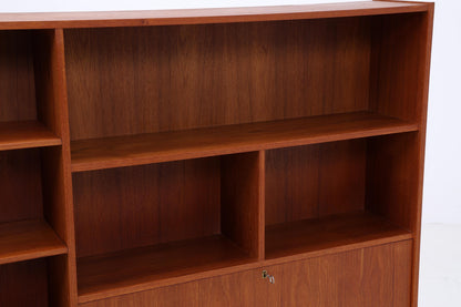 Vintage Teak Regal 60er Jahre | Mid Century Bücherregal Retro Schrank Holz Aufbewahrung