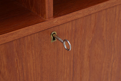 Vintage Teak Regal 60er Jahre | Mid Century Bücherregal Retro Schrank Holz Aufbewahrung