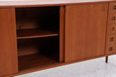 Vintage Teak Sideboard 60er Jahre | Danish Design Mid Century Anrichte mit Schubladen & Fächern Retro Holz Aufbewahrung