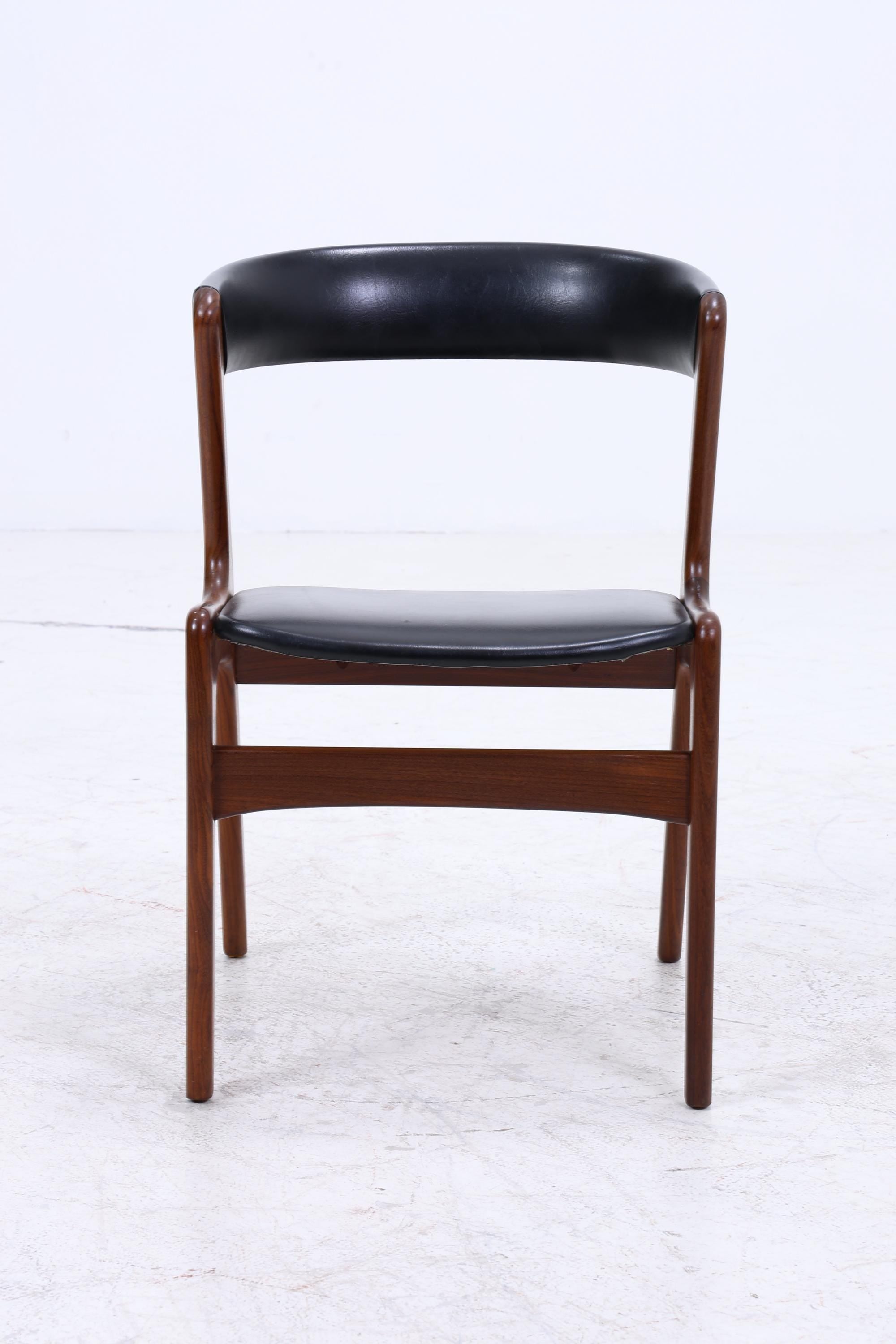 Fire Chair von Kai Kristiansen | Mid Century Stuhl aus Palisander &amp; Leder