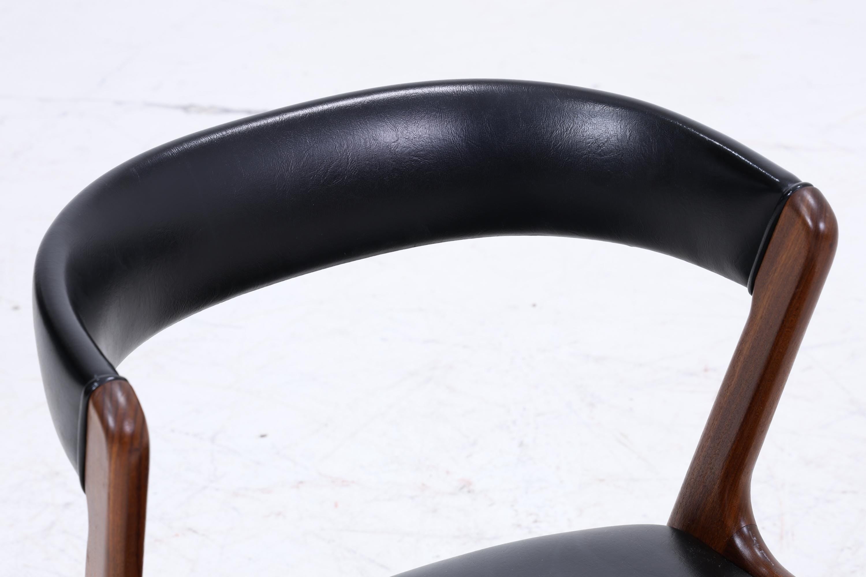 Fire Chair von Kai Kristiansen | Mid Century Stuhl aus Palisander &amp; Leder