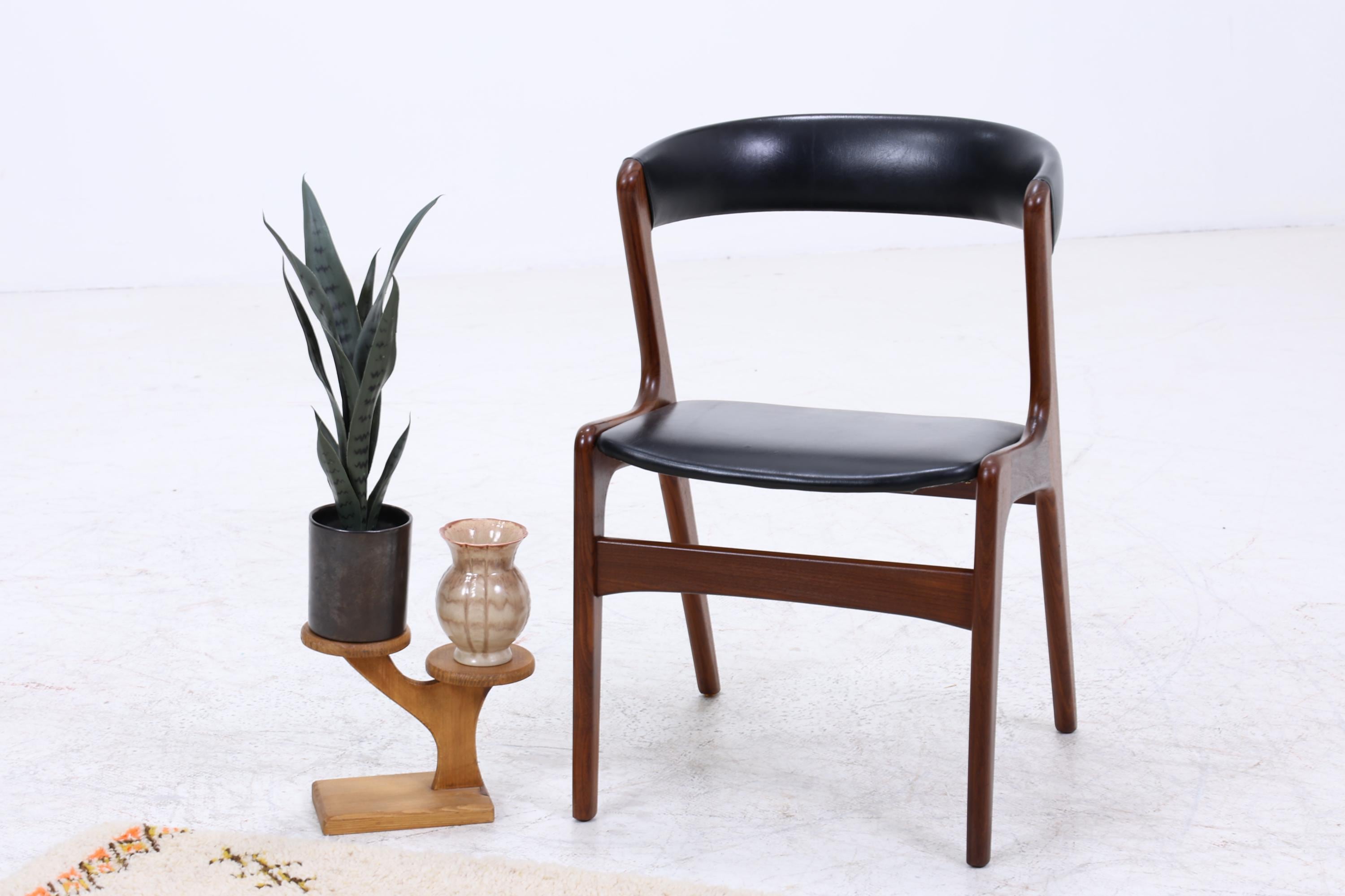Fire Chair von Kai Kristiansen | Mid Century Stuhl aus Palisander &amp; Leder