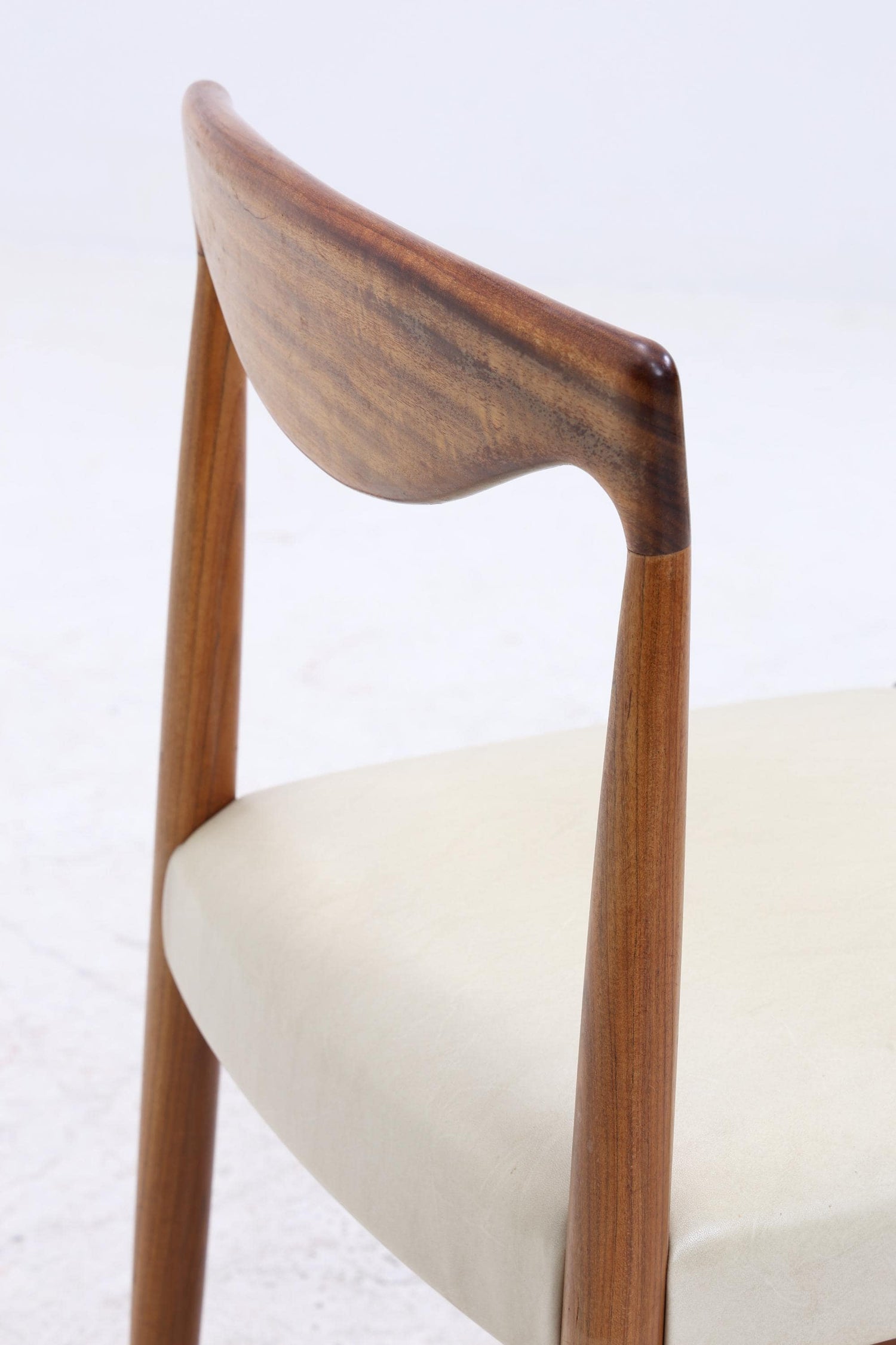 4er Set Teak Stühle Bambi Serie von Rolf Rastad &amp; Adolf Relling für Gustav Bahus | Mid Century Danish Design Leder Stuhl | Vintage Designer