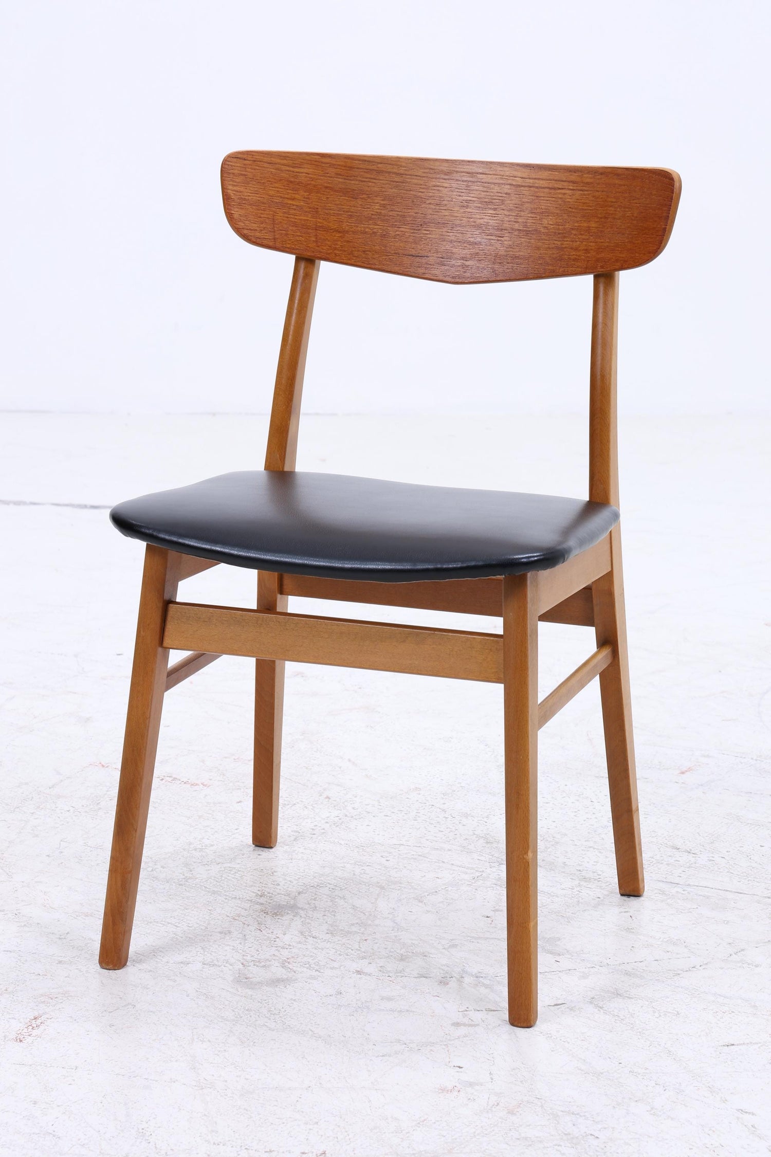 4er Set Teak Stühle von Farstrup Møbler | Mid Century Danish Design Leder Stuhl | Vintage Designer