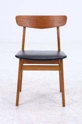 4er Set Teak Stühle von Farstrup Møbler | Mid Century Danish Design Leder Stuhl | Vintage Designer