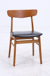 4er Set Teak Stühle von Farstrup Møbler | Mid Century Danish Design Leder Stuhl | Vintage Designer