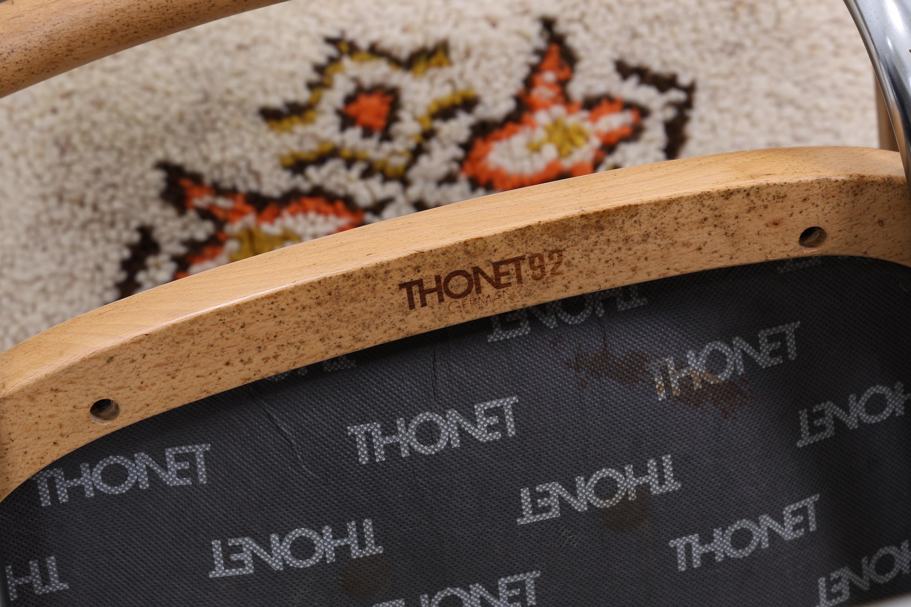 S64 Freischwinger von Marcel Breuer für Thonet | Bauhaus Stuhl Leder Schreibtischstuhl