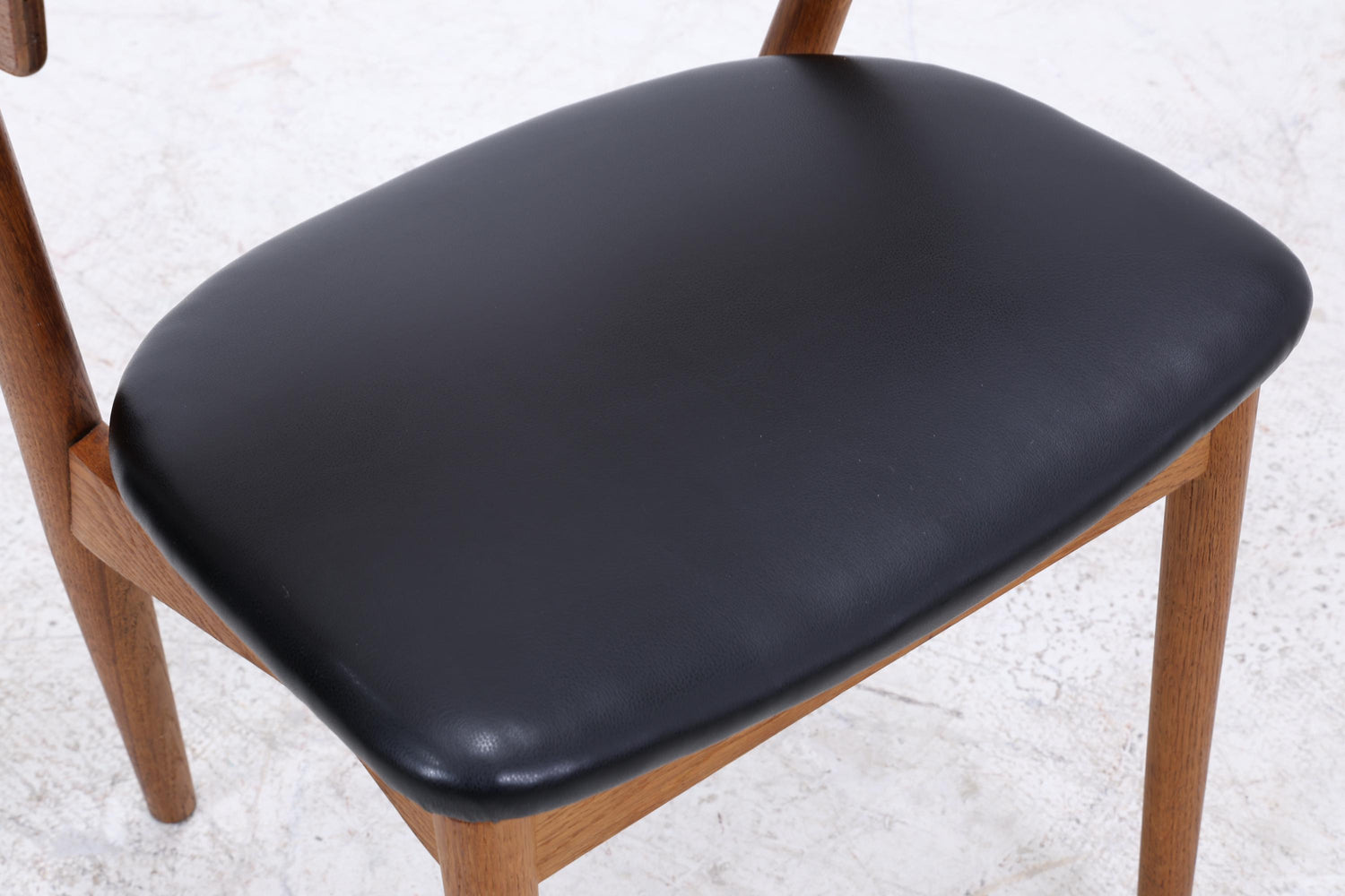 Teak Stuhl Modell 7 von Helge Sibast | Danish Mid Century Design Lederstuhl