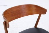 Teak Stuhl Modell 7 von Helge Sibast | Danish Mid Century Design Lederstuhl