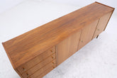 Vintage Sideboard aus Nussbaum | Mid Century Lowboard mit Schubladen & Türen | 60er Jahre Design