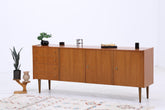 Vintage Sideboard aus Nussbaum | Mid Century Lowboard mit Schubladen & Türen | 60er Jahre Design
