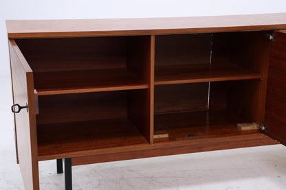 Vintage Sideboard 60er Jahre | Mid Century TV Board mit Schubladen &amp; Fächern Holz Aufbewahrung Anrichte